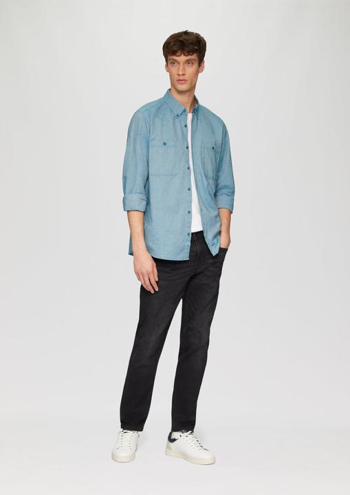 Produktbild S.Oliver Hemd Regular Fit: Baumwollhemd mit Button-Down-Kragen (XL)