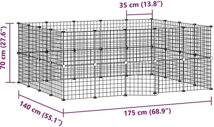 Produktbild vidaXL Haustierkäfig