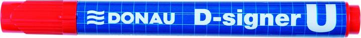 Actual product image Donau Permanent marker d-signer u, round, 2-4mm (line), black (Black, 4 mm)