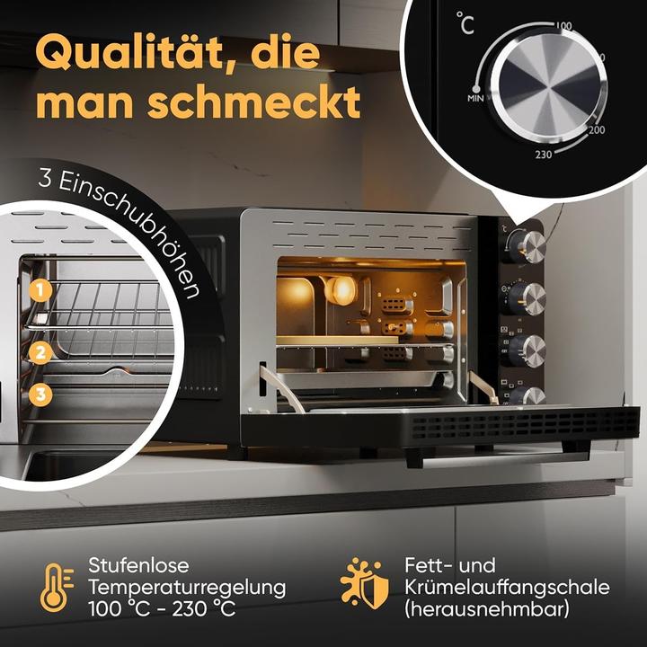 Produktbild Bomann ProfiCook PC-MBG 1277 Minibackofen 1.500 W schwarz