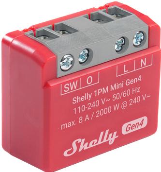 Produktbild Shelly 1PM Mini Gen4 (Schaltaktor)