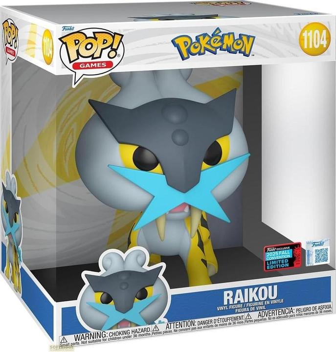 Actual product image Funko POP! Pokémon Raikou 25cm Exclusive 2025