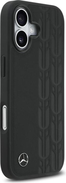 Image du produit Mercedes Leather Laurel Leaves MagSafe Case for iPhone 17 Black (Apple iPhone 17)