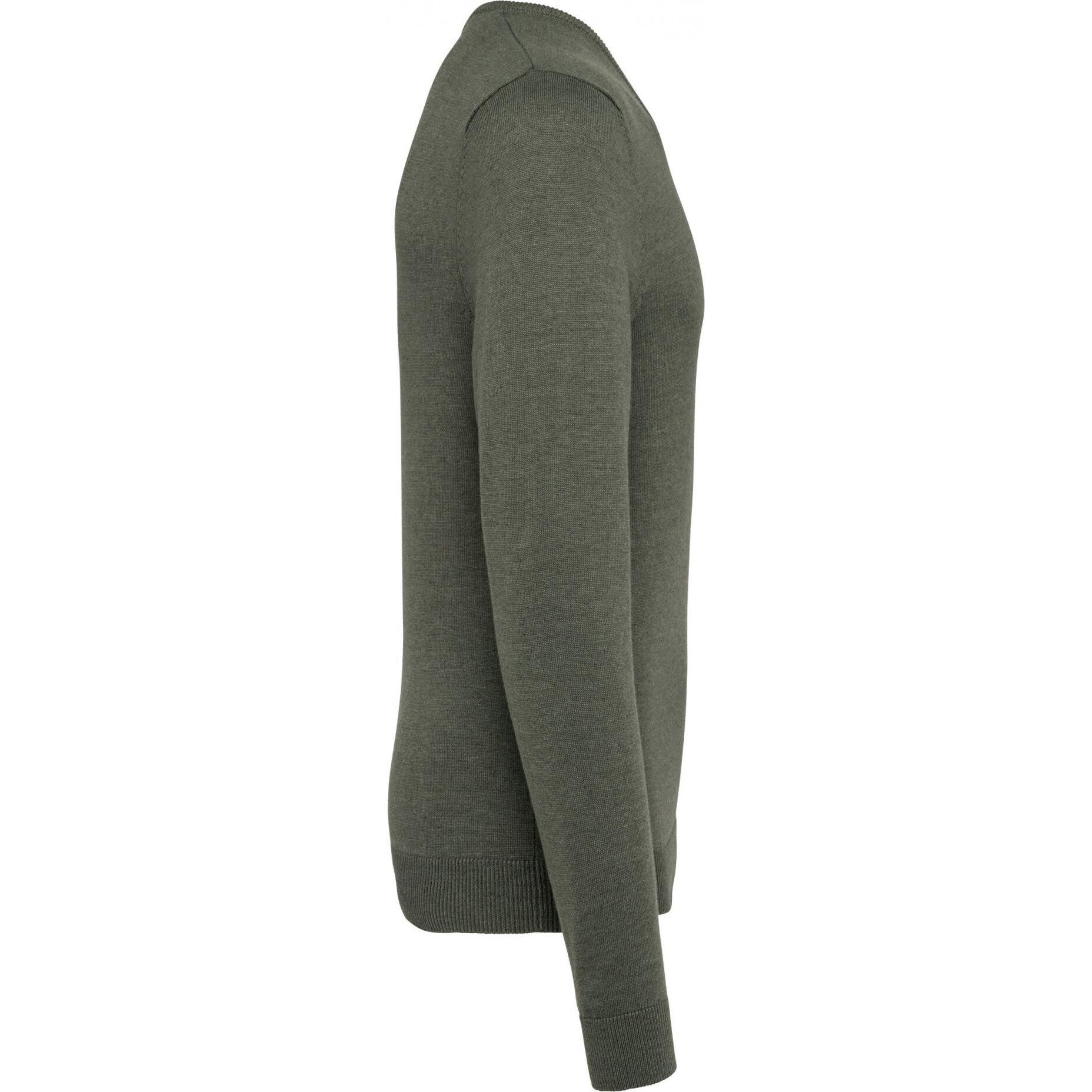 Thumbnail - Kariban, Herren, Pullover, Pullover mit V-Ausschnitt, Grün, (XXL)