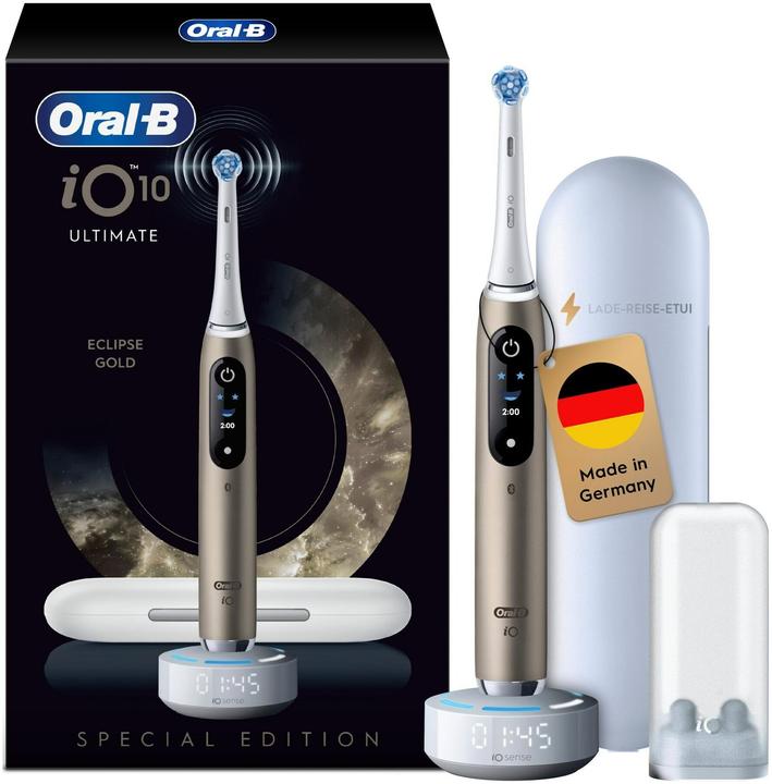 Actual product image Oral-B iO Series 10 Eclipse Gold Special Edition Elektrische Zahnbürste (Oscillating toothbrush)