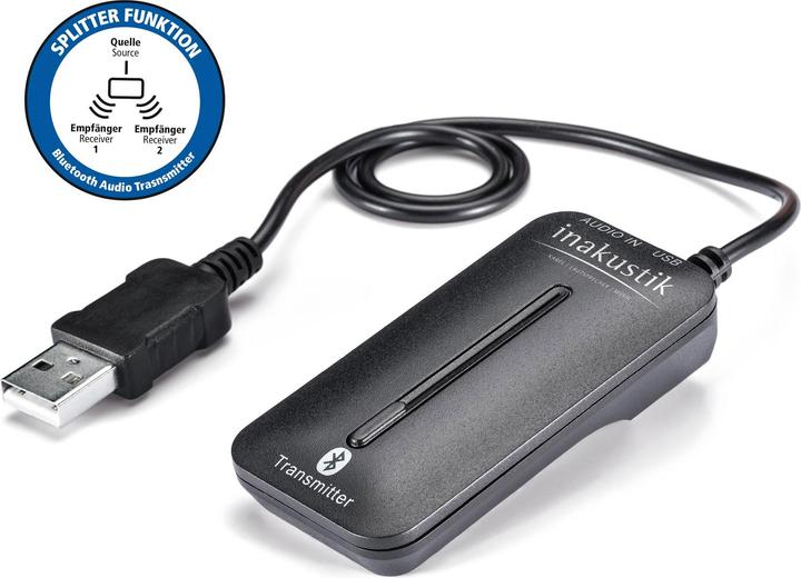 Actual product image Inakustik Bluetooth Audio Transmitter (Transmitter & Receiver)