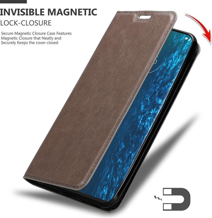 Produktbild Cadorabo Book Invisible Magnet Cover (Motorola Edge)