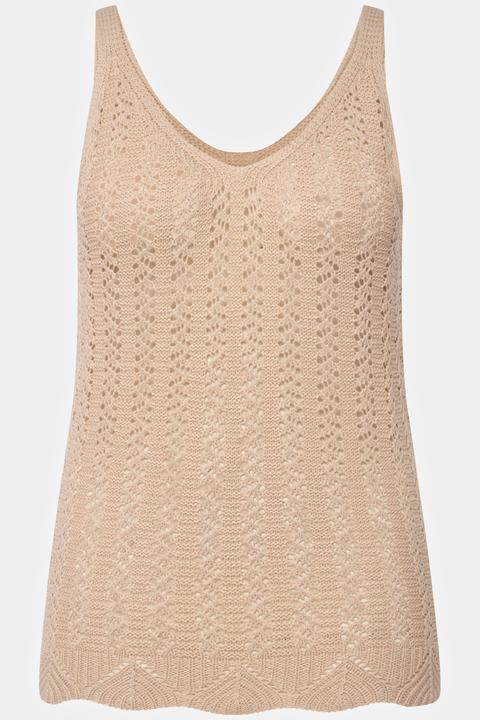 Actual product image Ulla Popken Classic Fit Crochet Top (54)