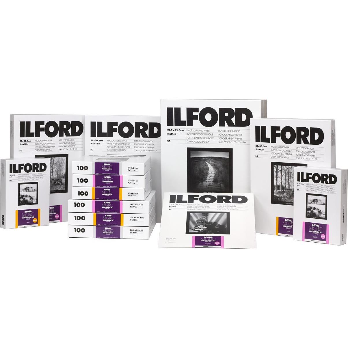 Thumbnail - Ilford 1x 50 MG RC DL 1M 30x40 (190 g/m², 30 x 40 cm, 50 x), Fotopapier, Schwarz