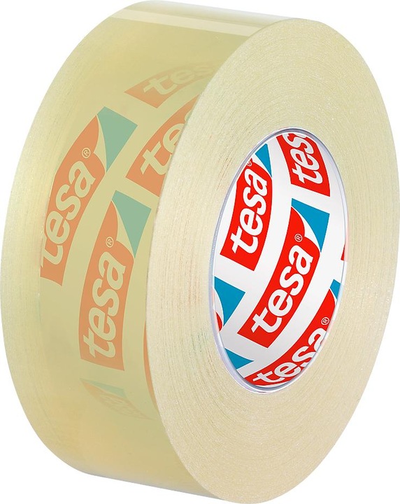 Produktbild tesa EASY CUT ORCA Tischabroller, sauberer Schnitt, inkl. 8 Rollen tesafilm