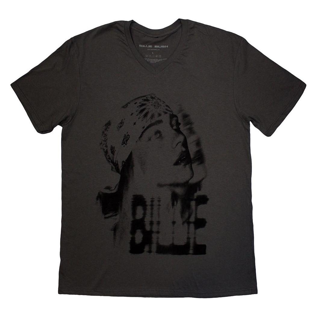 Billie Eilish, Herren, Shirts, Tonal Bandana Photo, Grau, (M)