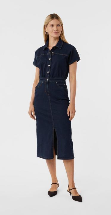 Image du produit Comma Kleid Tailliertes Kleid aus elastischem Denim (40)