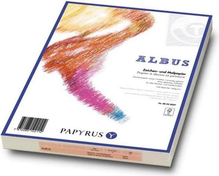 Actual product image Papyrus ALBUS - Drawing and painting papers (A3, Checked)