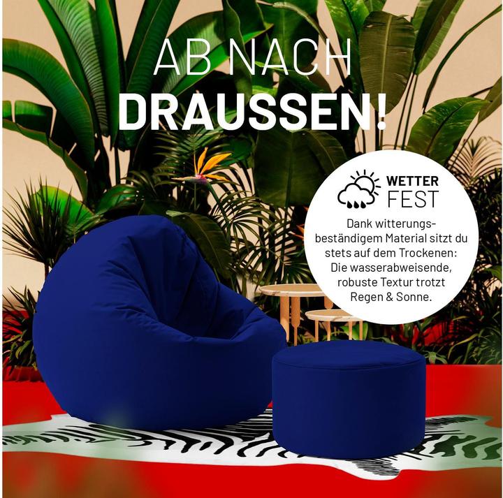 Produktbild Lumaland Sitzsack 45 x 25 cm, Navyblau