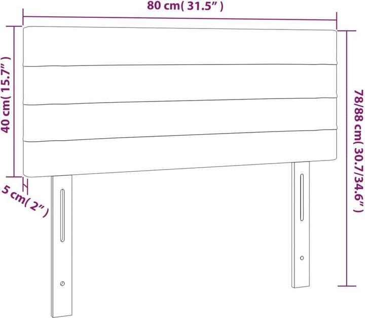 Immagine prodotto VidaXL Daria (80 x 5 x 88 cm)