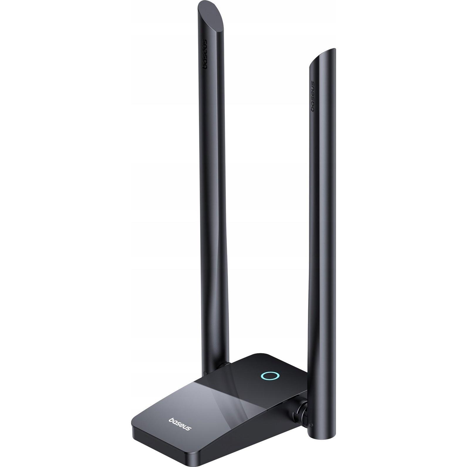 Baseus Adapter WiFi FastJoy 1800Mbps (black), Netzwerkadapter, Schwarz