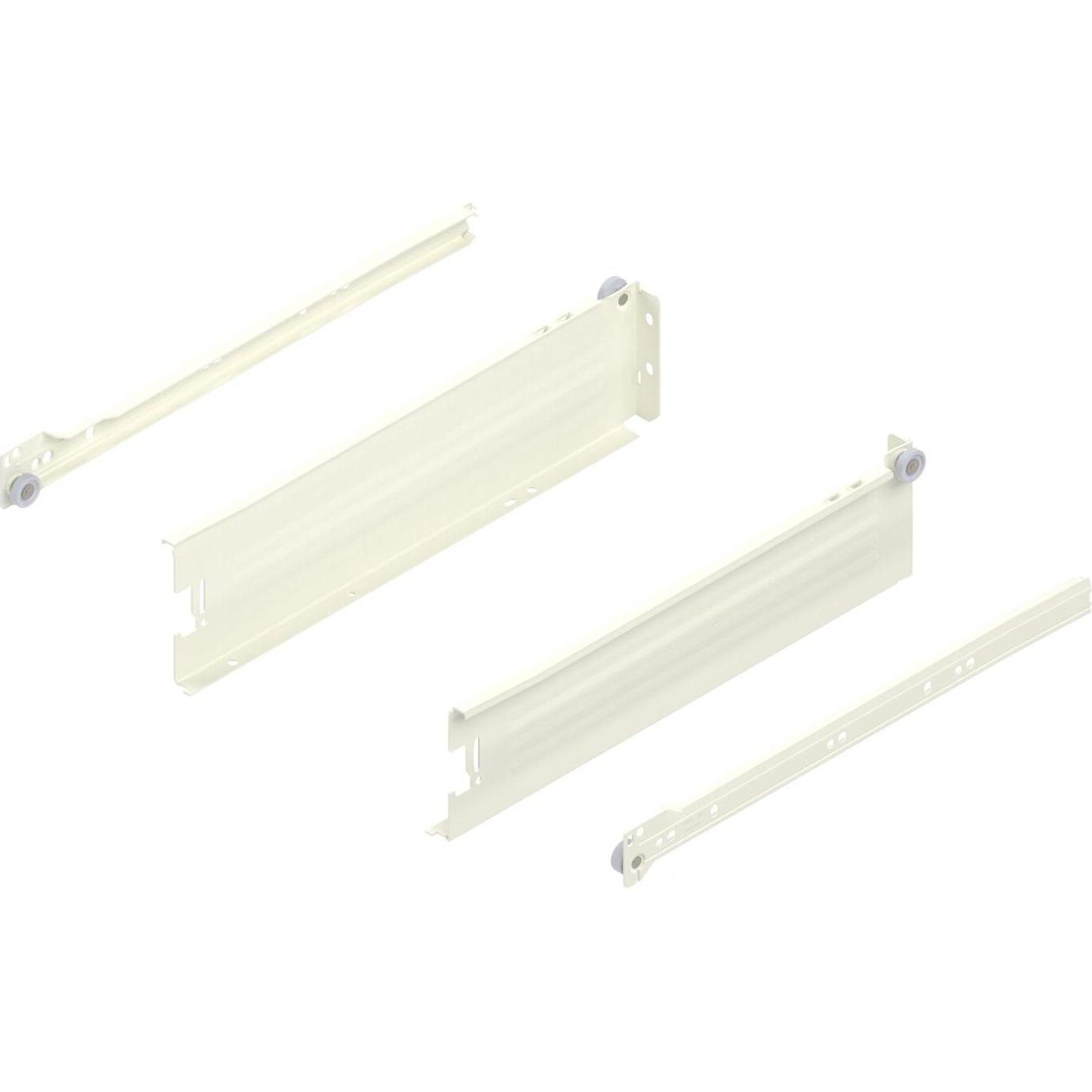 Blum, Schubladenauszüge, METABOX M Zarge 320 Schraubversion, Teilauszug, NL 350, cremeweiss