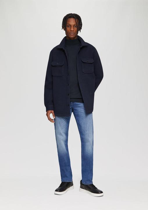 Produktbild S.Oliver Strickpullover Slim-Fit-Pullover mit Rollkragen (L)