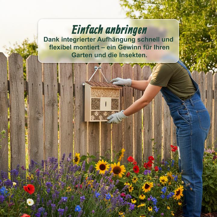 Immagine prodotto Relaxdays Hotel per insetti (Api, Coccinelle, Farfalle)