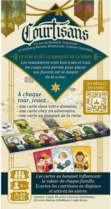 Actual product image Catch up games Courtisans (French)