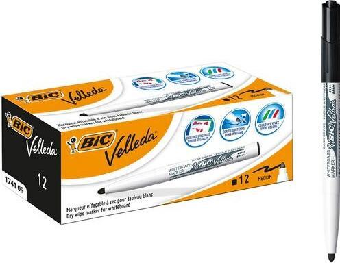 Immagine prodotto Bic Marchio sausoji VELLEDA POCKET, apvalus galas, juodas (434) (Nero, 1.40 mm, 12 x)