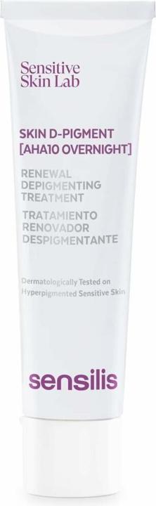 Sensilis SKIN D-PIGMENT (AHA10 OVERNIGHT) tratamiento renovador 30 ml (30 ml, Nachtcreme)