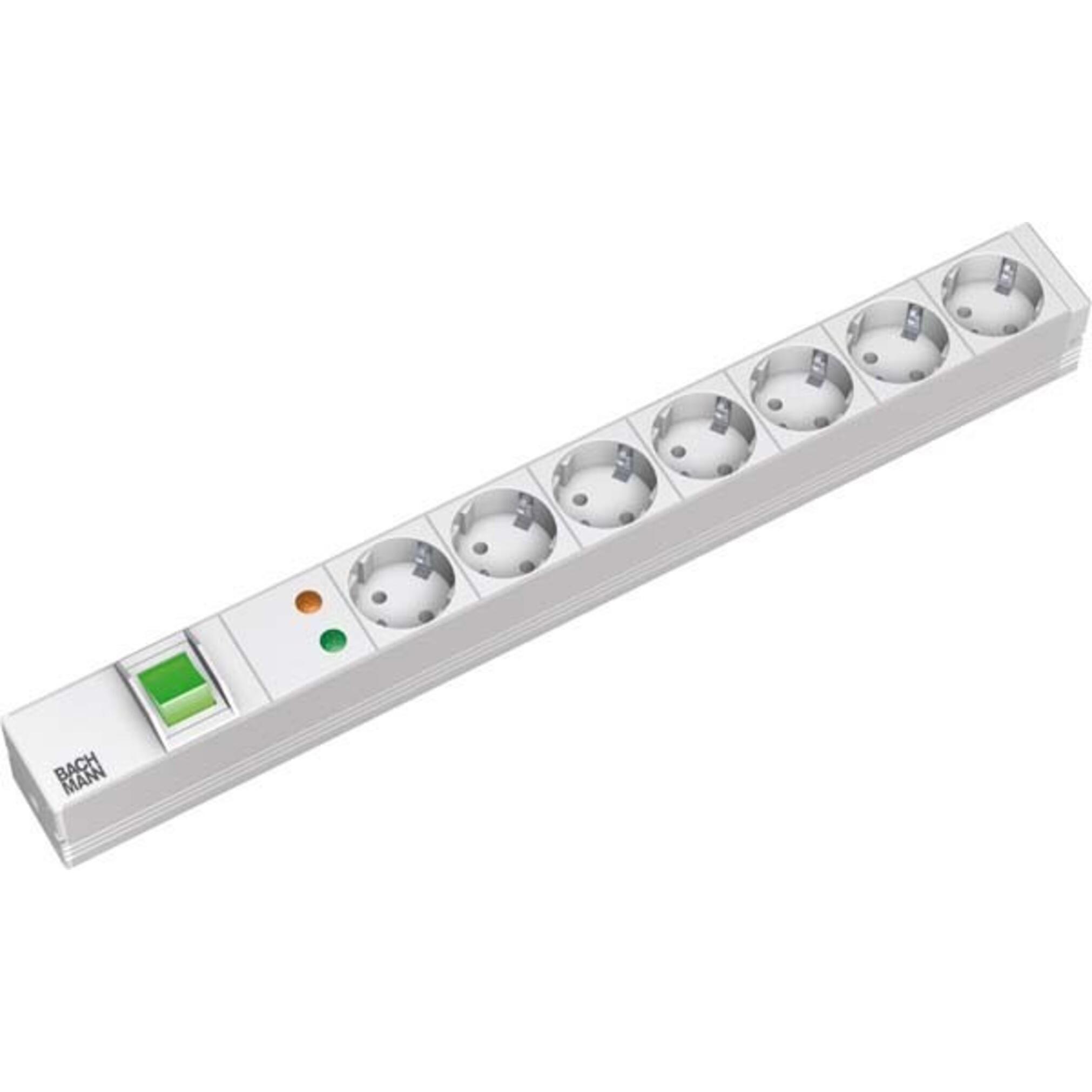 Bachmann, Steckdosenleiste, Verlängerungsschnur (Rack (7 x, CEE 7/3, 2 m)