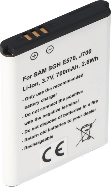 Actual product image Samsung Battery SGH E570, J700