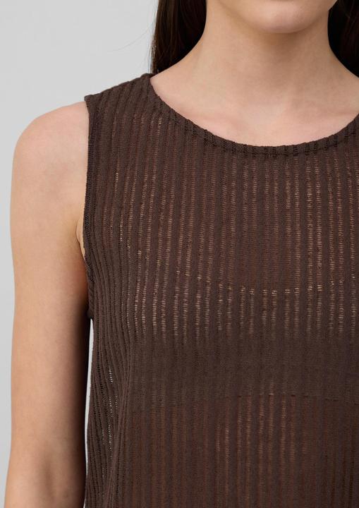 Produktbild S.Oliver T-Shirt Transparentes Jersey-Top mit Rundhalsausschnitt (46)