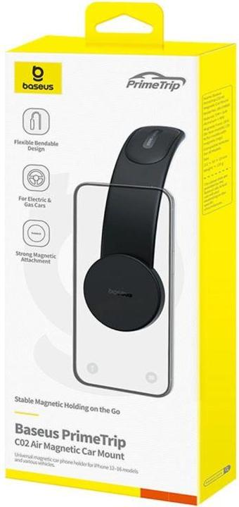 Actual product image Baseus PrimeTrip C02 magnetic car holder (black)