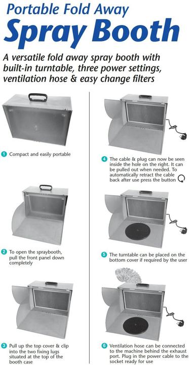 Image du produit Aztek Cabine de peinture portable