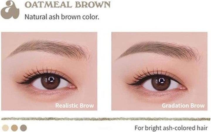 Immagine prodotto Unleashia Shaper Defining Eyebrow Fixer & Pencil Oatmeal Brown (Marrone d'avena) (Marrone avena)