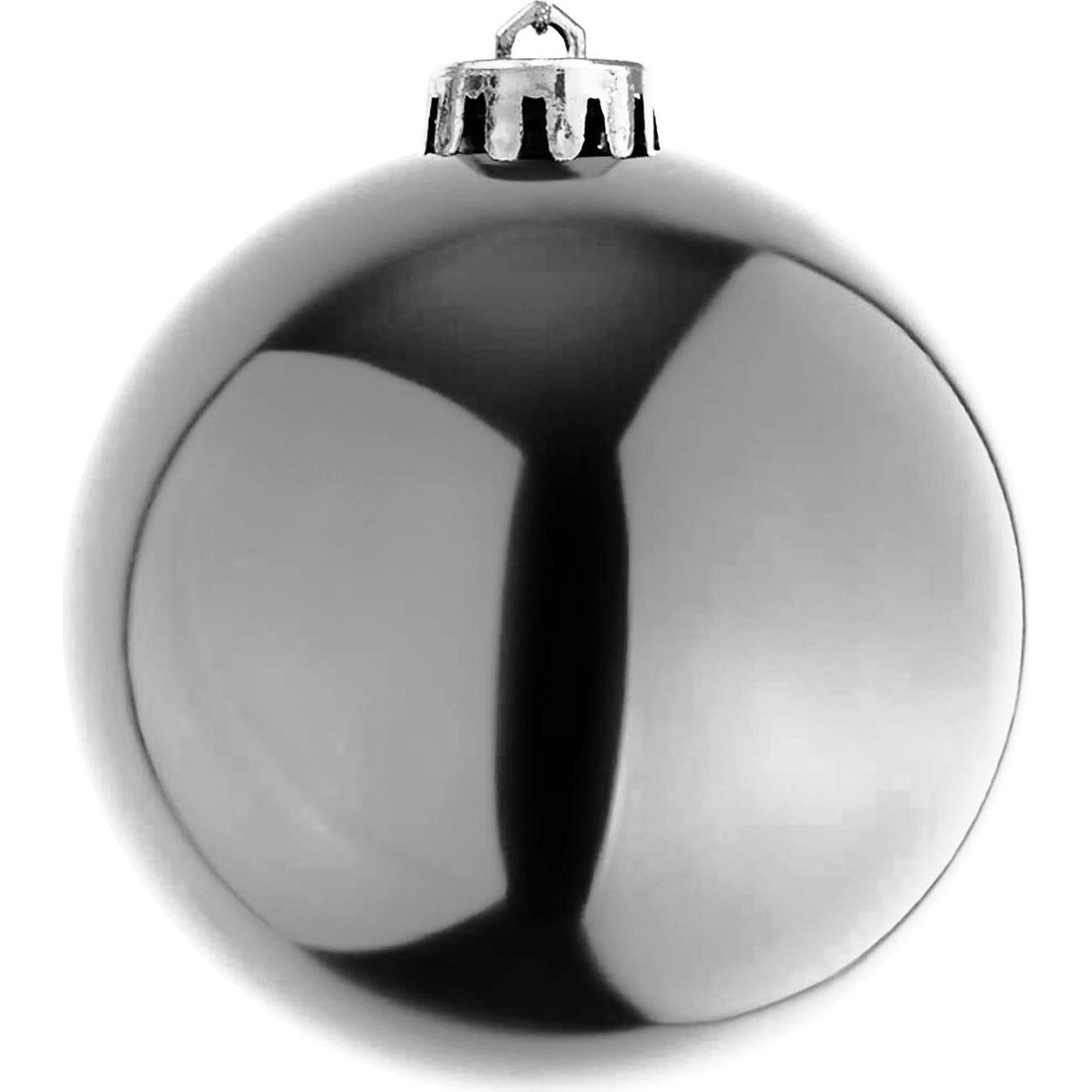 Mojawo, Weihnachtsdeko, XXL Weihnachtsbaumkugeln Dekokugel Christbaumkugeln Silber Ø 20cm