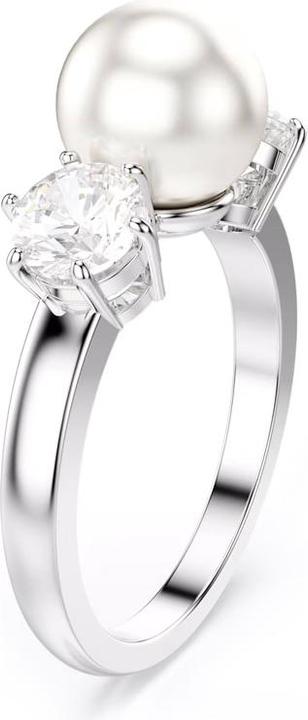 Immagine prodotto Swarovski Anello Matrix perlina di cristallo taglio rotondo bianco (55)
