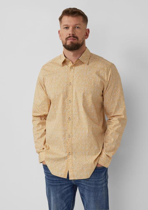 Immagine prodotto s.Oliver Hemd Hemd aus Baumwollstretch mit All-over-Print (XL)