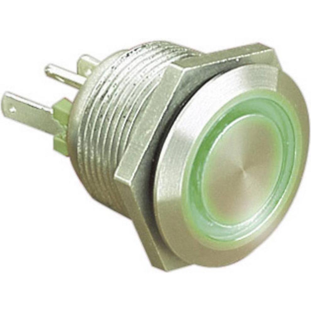Bulgin Drucktaster PB LED Grün IP66, Taster + Schalter, Grün