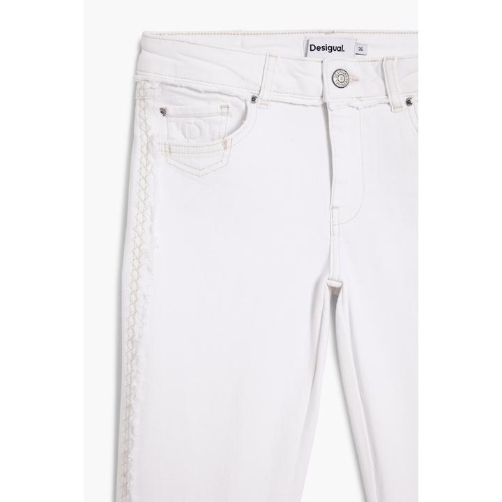 Actual product image Desigual White Cotton Flared Jeans (36)
