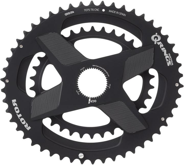 Produktbild Rotor Bike Components Aldhu Direct-Mount Doppel-Kettenblatt oval (52)
