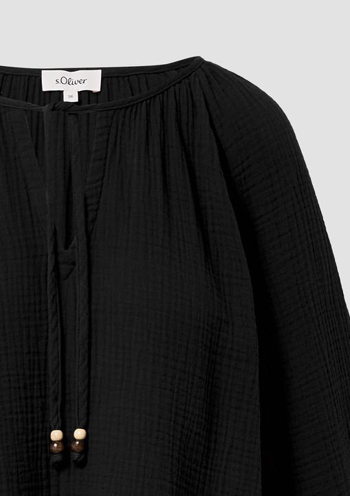 Immagine prodotto s.Oliver Bluse Musselin-Bluse mit Raglanärmeln und Raffung (40)