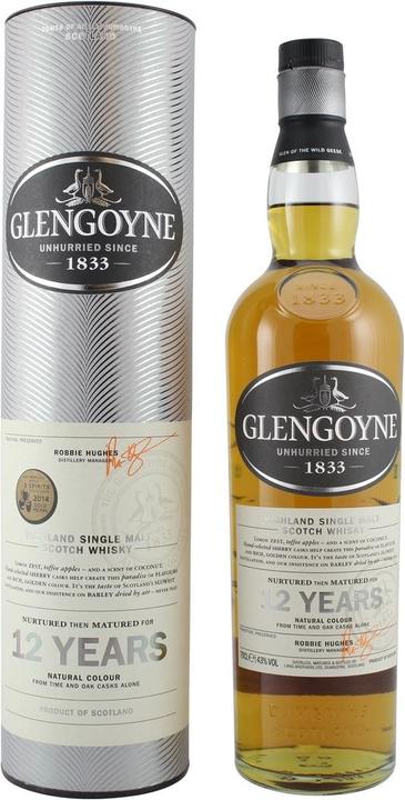 Glengoyne 12 Years (Single Malt, Scotch Whisky, 1 x 70 cl)