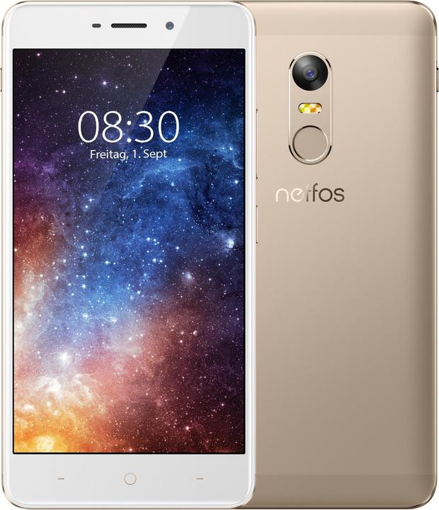 Produktbild TP-Link Neffos X1 (16 GB, Sunrise Gold, 5", Hybrid Dual SIM, 4G)