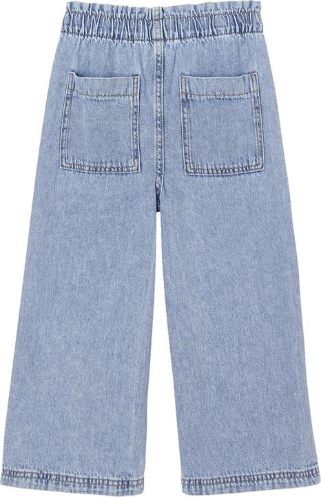Actual product image Vertbaudet Wide girls' jeans in a worker style (122)