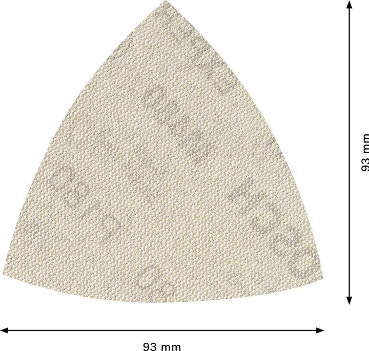 Actual product image Bosch Professional Zubehör Expert M480 Sanding Net for Delta Sander, 93 mm,G 180, 5-pcs. (180)