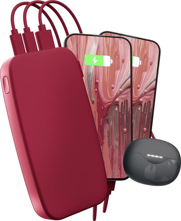 Produktbild Fresh'N Rebel Fresh 'n Rebel Powerbank 24000 mAh Red (24000 mAh, 20 W, 88.80 Wh)