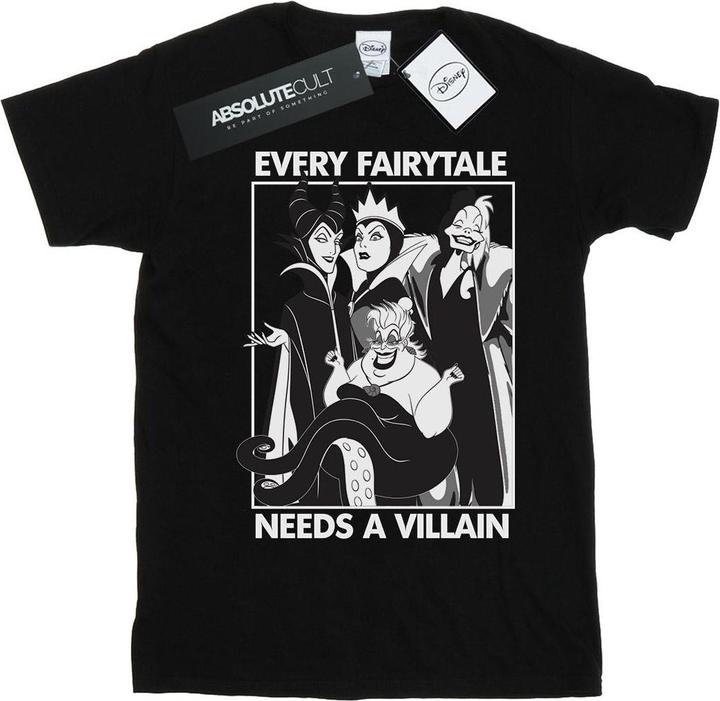 Actual product image Disney Girls Every Fairy Tale Needs A Villain Cotton T-Shirt (116)
