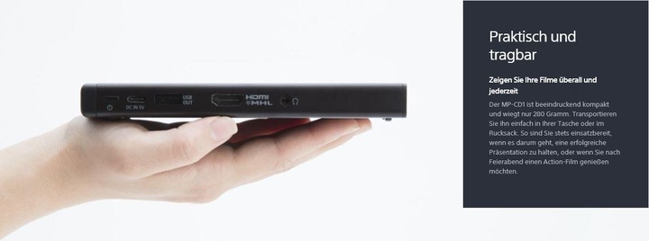 Image du produit Sony Mp-Cd1 (WVGA, 105 lm, 1.317:1)
