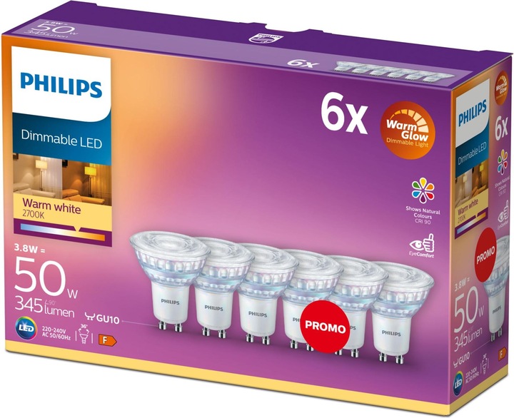 Produktbild Philips Spot (GU10, 3800 W, 345 lm, 1 x, F)