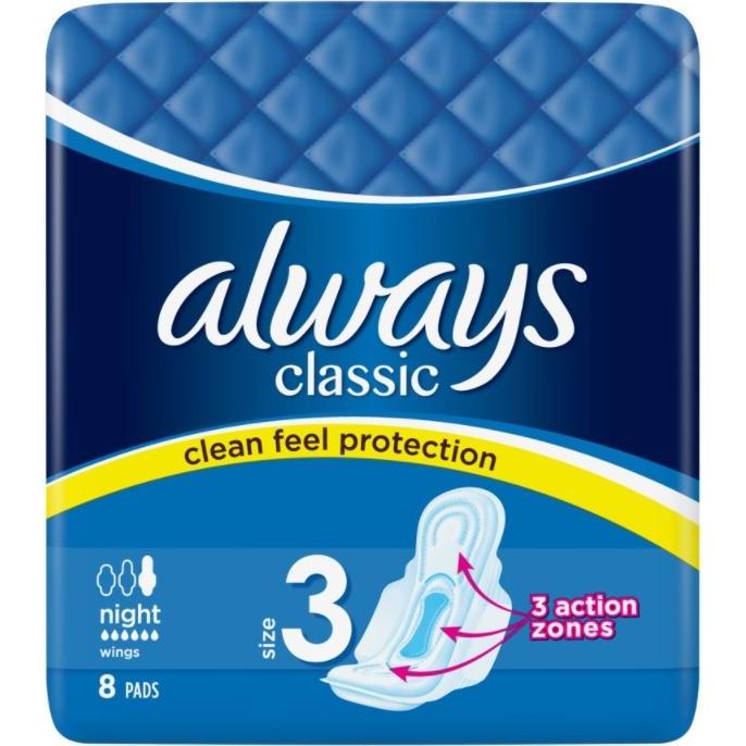 Always, Binden, Classic Night (8 x, Damenbinden)