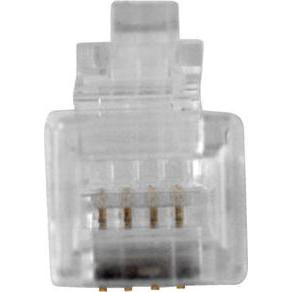ACT RJ10 (4P/4C) modulaire connector for flat cable. Unit: Bag 25 pcs, Server Zubehör