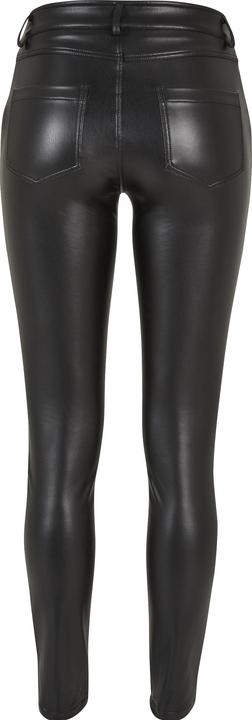 Actual product image Urban Classics Ladies Mid Waist Synthetic Leather Pants (28)